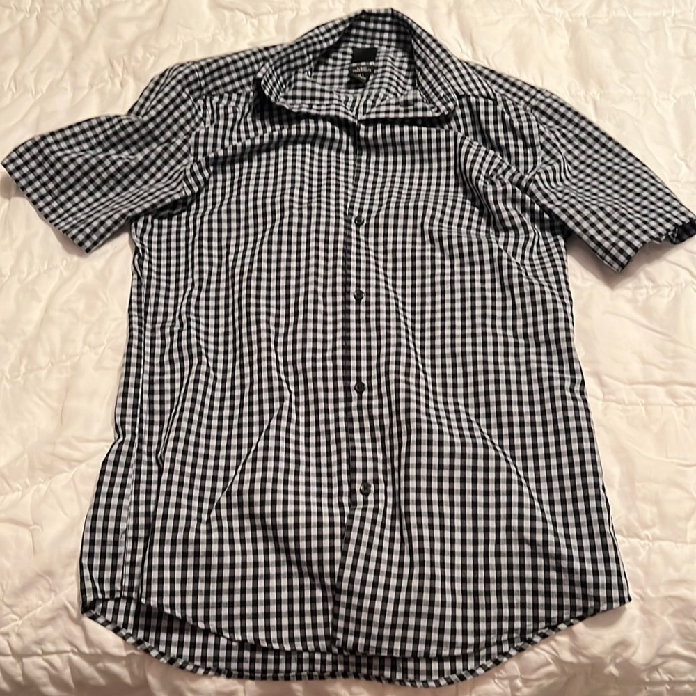 H&M small mens button up short sleeve shirt
